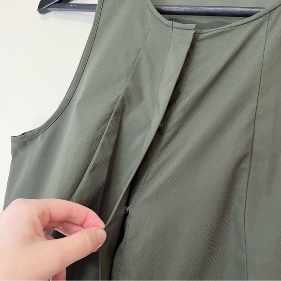 Arc’teryx Kyla Romper - Size 6 Olive Green Outdoors Summer Wear - Picture 7 of 16